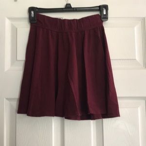 Hollister and co . Burgundy skater skirt